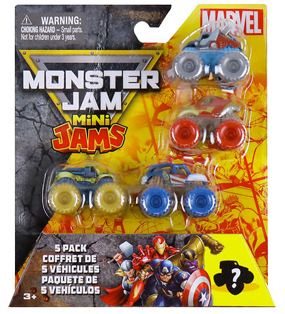 Monster Jam Cars - 1:87 - Mini - Marvel - 5-Pack