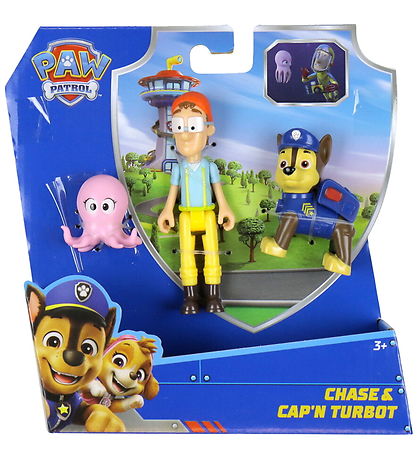 Paw Patrol Toy Figures - Chase & Cap'N Turbot
