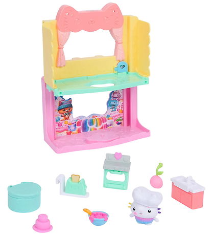 Gabby's Dollhouse Set - 10 Parts - Cakey's Sprinkle Kitchen