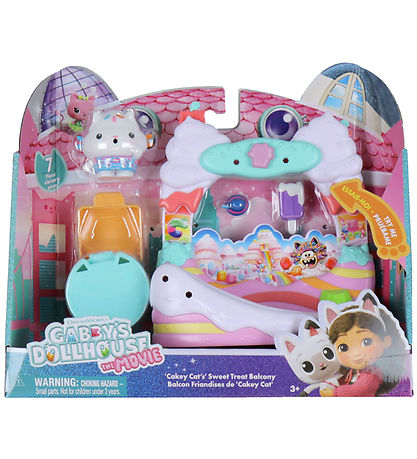 Gabby's Dollhouse Leiksett - 7 Partar - Svalir sett - Cakey CAT'