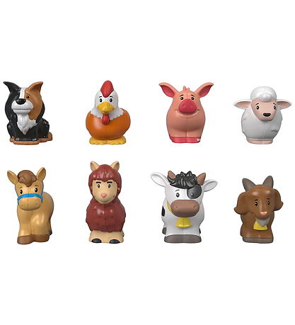 Fisher Price Fígúrur - 8 Stk. - Lítil fólk Farm Dýr Friend