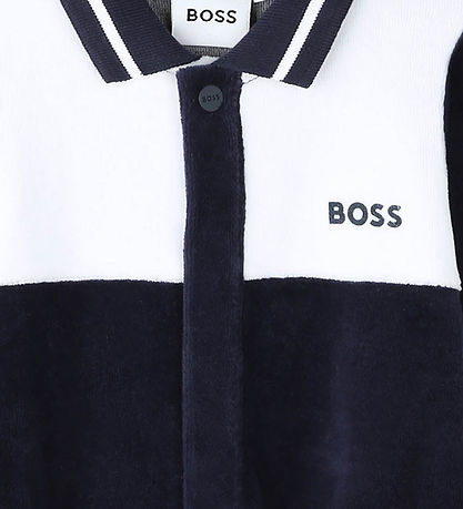 BOSS Cadeaubox - Pyjamapak - Fluweel - Wit/Navy
