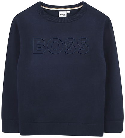 BOSS Blússa - Prjónað - Dökkblátt