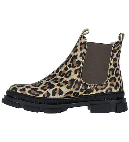 Angulus Winter Boots - Beige Leo/Brown Elastic