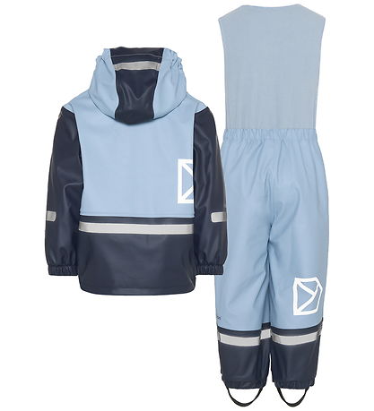 Didriksons Regnkläder m. Fleece - Boardman - PU - Cloud Blue