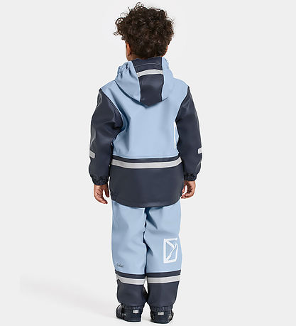 Didriksons Regnkläder m. Fleece - Boardman - PU - Cloud Blue