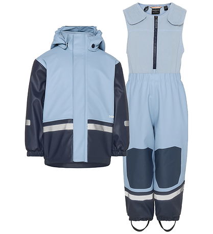 Didriksons Regnkläder m. Fleece - Boardman - PU - Cloud Blue