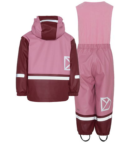 Didrikson Regnkläder m. Fleece - Boardman - PU - Heather Rosa