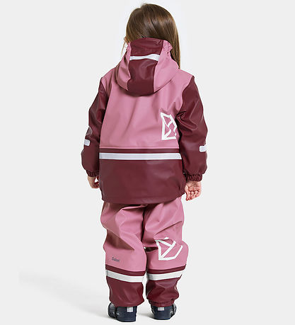 Didrikson Regnkläder m. Fleece - Boardman - PU - Heather Rosa