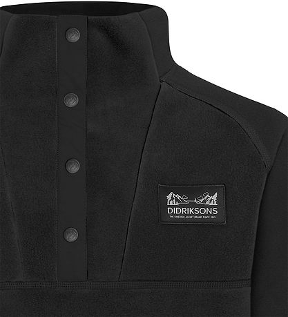 Didriksons Fleecepullover - Yokto - Schwarz