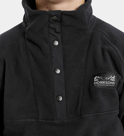 Didriksons Fleecepullover - Yokto - Schwarz