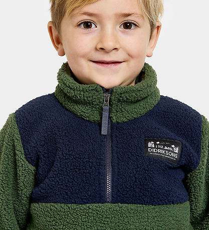 Didriksons Fleecepullover - Gemütlich - Light Moss