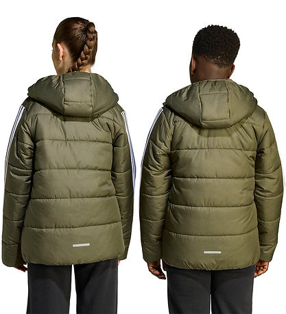 adidas Performance Puffer Jacket - J Ess 3S - Olistr/Black