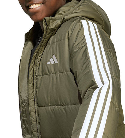 adidas Performance Puffer Jacket - J Ess 3S - Olistr/Black