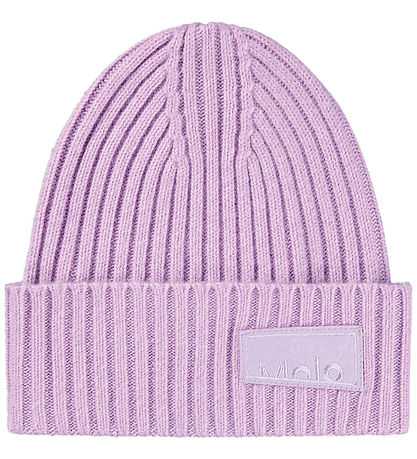 Molo Beanie - Viscose/Nylon - Rib - Karli - Purple Ray