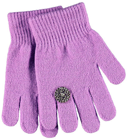 Molo Hanskar - Akrýl/Ull - Kristall - Purple Geisli