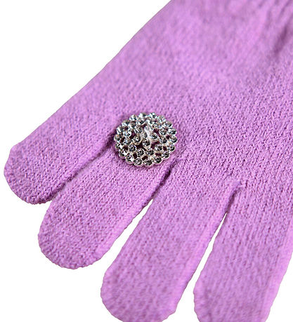 Molo Hanskar - Akrýl/Ull - Kristall - Purple Geisli