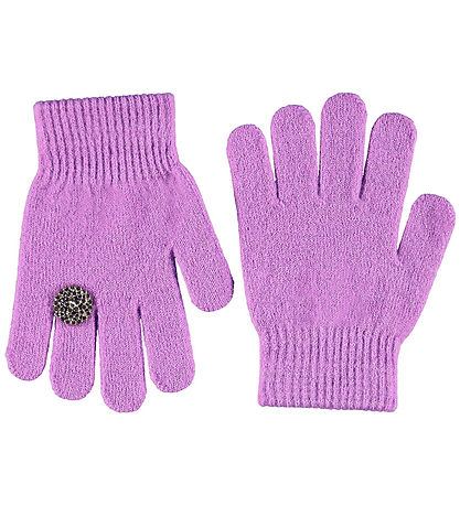 Molo Hanskar - Akrýl/Ull - Kristall - Purple Geisli