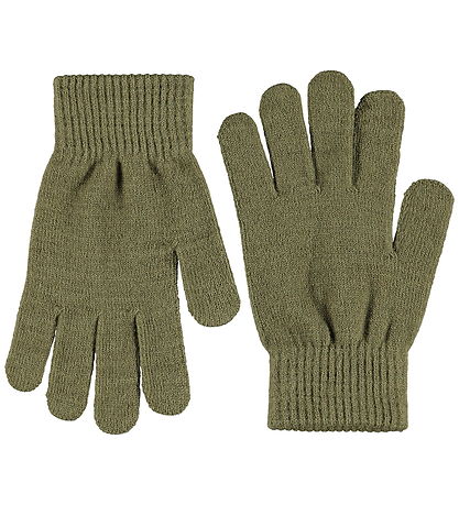 Molo Handschuhe - 2er-Pack - Strick - Kiddy - Bark Green