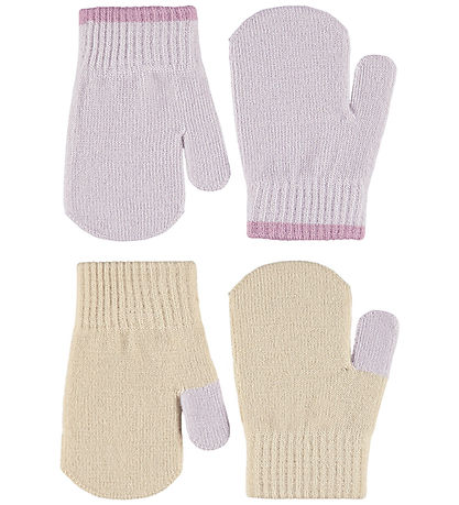 Molo Fäustlinge - Strick - Kenny - 2er-Pack - Lilac Marble