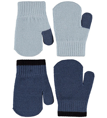Molo Fäustlinge - Strick - Kenny - 2er-Pack - Blue Mond
