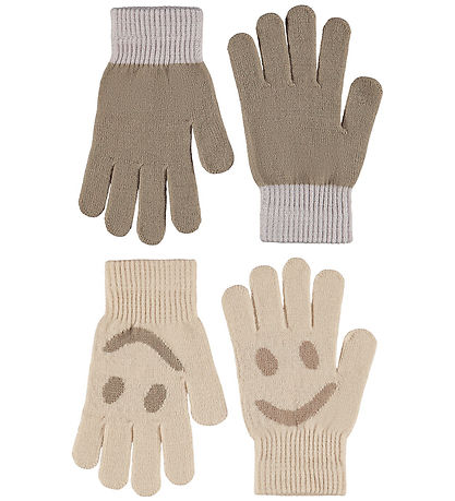 Molo Handschuhe - Strick - 2er-Pack - Kello - Vanilla