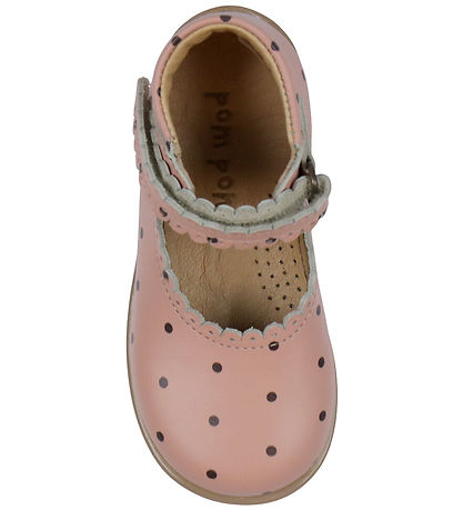 Pom Pom Ballerinaskor - Vintage Rose Dot