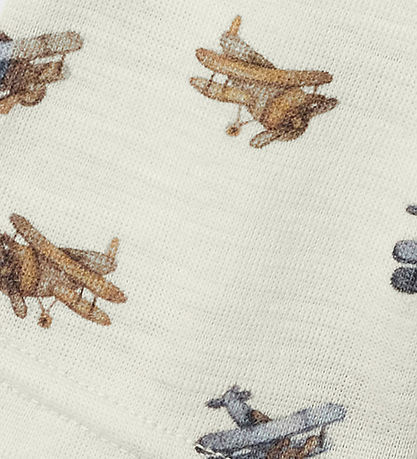 Lil' Atelier Leggings - Wool/Modal - NmmNalu - Turtledove/MELANG