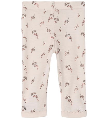 Lil' Atelier Leggings - Wool - Noos - NbfNoel - Morganite/Berry