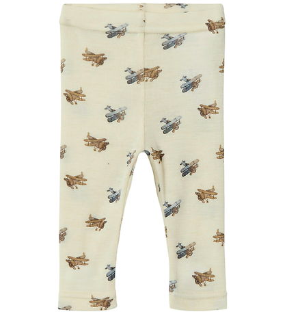 Lil' Atelier Leggings - Wool/Modal - Noos - NbmNalu - Turtledove