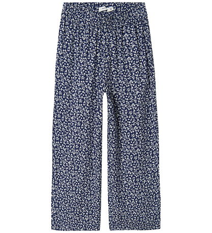 Name It Trousers - Viscose - NkfNettia - Wide - Blueprint/Flower