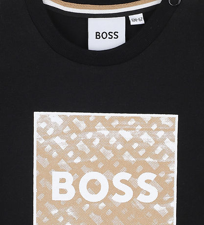 BOSS Bluse - Schwarz m. Print