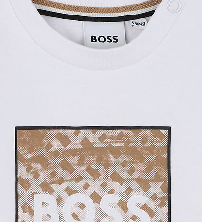 BOSS Bluse - Weiß m. Print