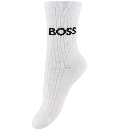 BOSS Strumpor - 5-pack - Vit m. Logo