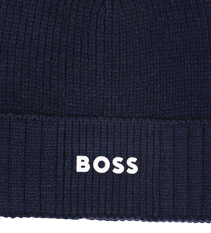 BOSS Beanie - Knitted - Navy