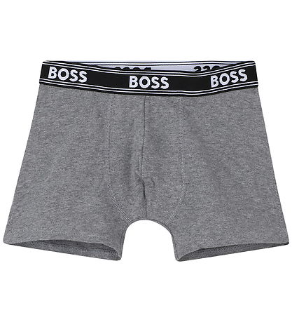 BOSS Bokserit - 5 kpl - Musta/Harmaa melange
