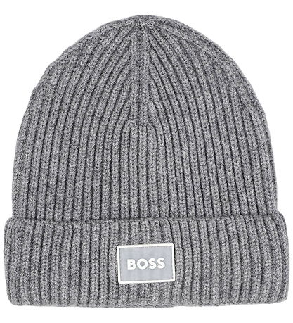 BOSS Beanie - Knitted - Grey Melange