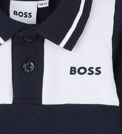 BOSS Strampler - Navy/Weiß
