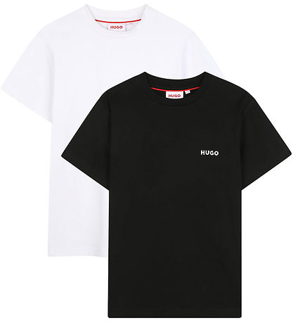 HUGO T-shirts - 2er-Pack - Schwarz/Weiß