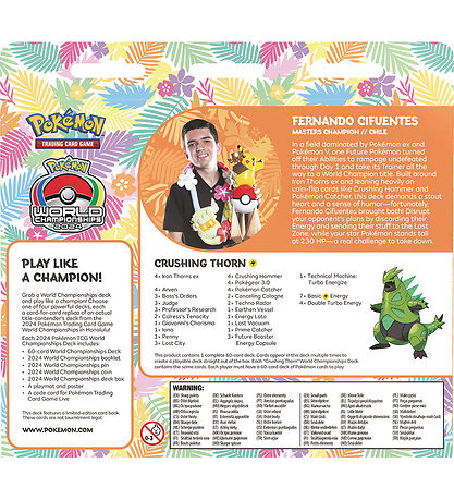 Pokémon Samskiptakort - Heimsmeistaramót 2024 - Að muldra þyrnin