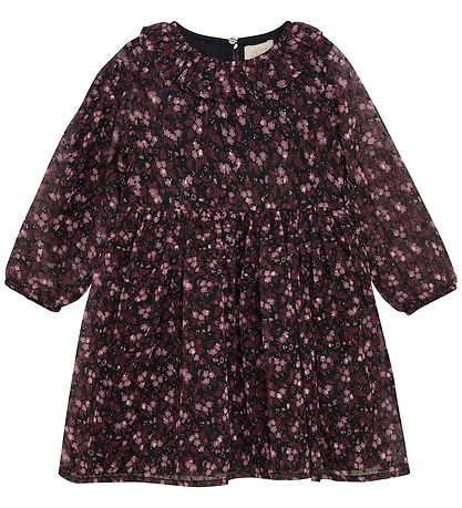 Creamie Kleid - Flower Dobby - Schwarz