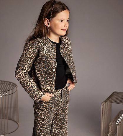 Creamie Jeans - Denim - Wide - Brown Leo