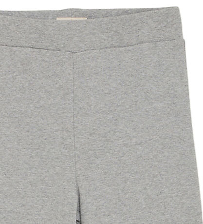 Creamie Byxor - Rib - Light Grey Melange