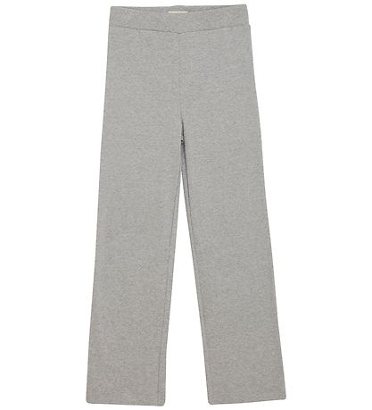 Creamie Byxor - Rib - Light Grey Melange
