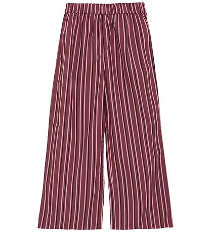 Creamie Byxor - Vävd Stripe - Krossat Berry