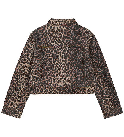 Creamie Denim Jacket - Brown Leo
