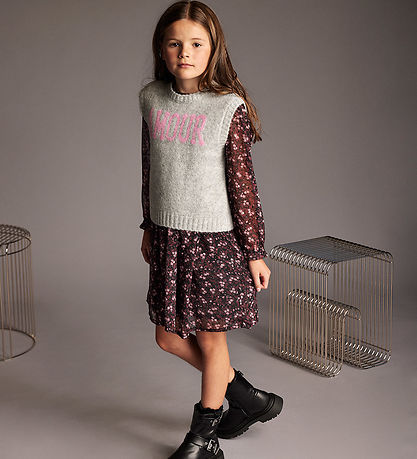 Creamie Kleid - Flower Dobby - Schwarz