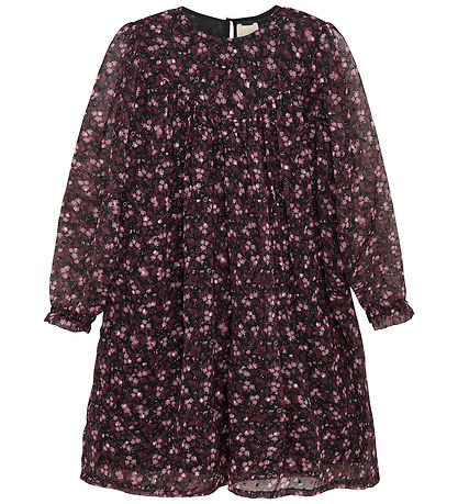 Creamie Kleid - Flower Dobby - Schwarz