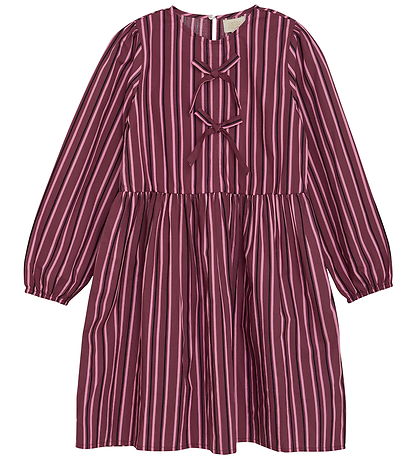 Creamie Kleider - Dress Gewebt Stripe - Gecrasht Berry