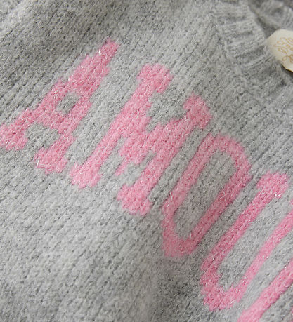 Creamie Väst - Stickad - Slipover - Light Grey Melange